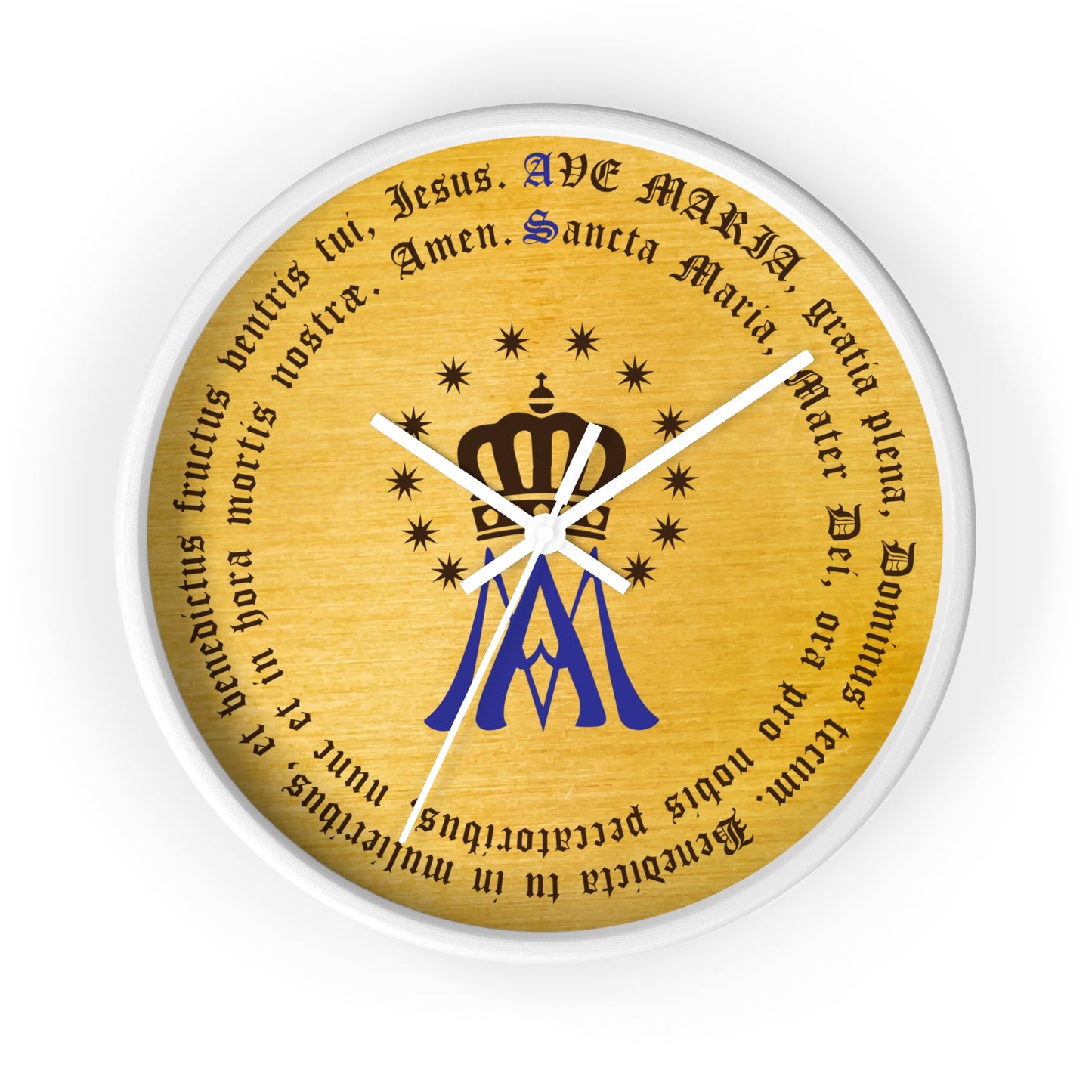 Hail Mary (Latin: Ave Maria) #WallClock