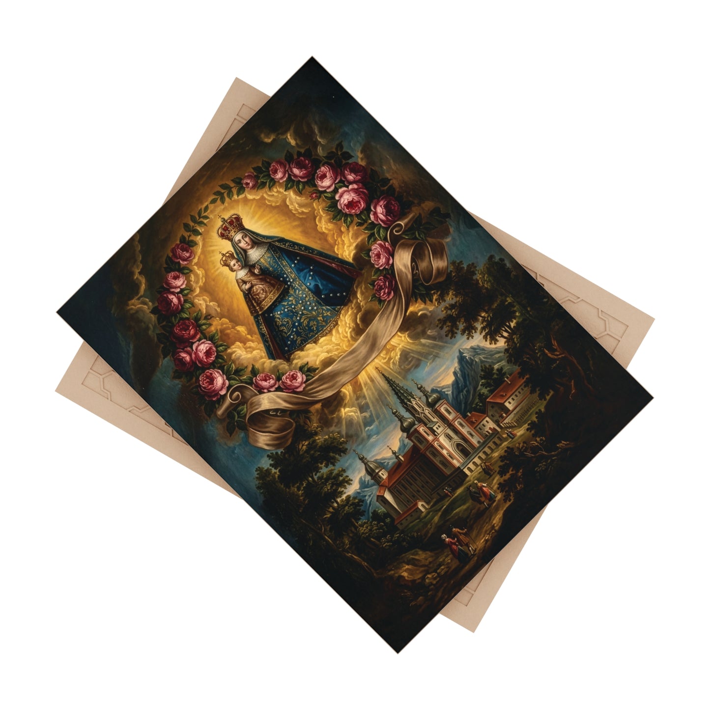 Our Lady of Mariazell Ceramic Devotional Tile (6×8 inches) Austria