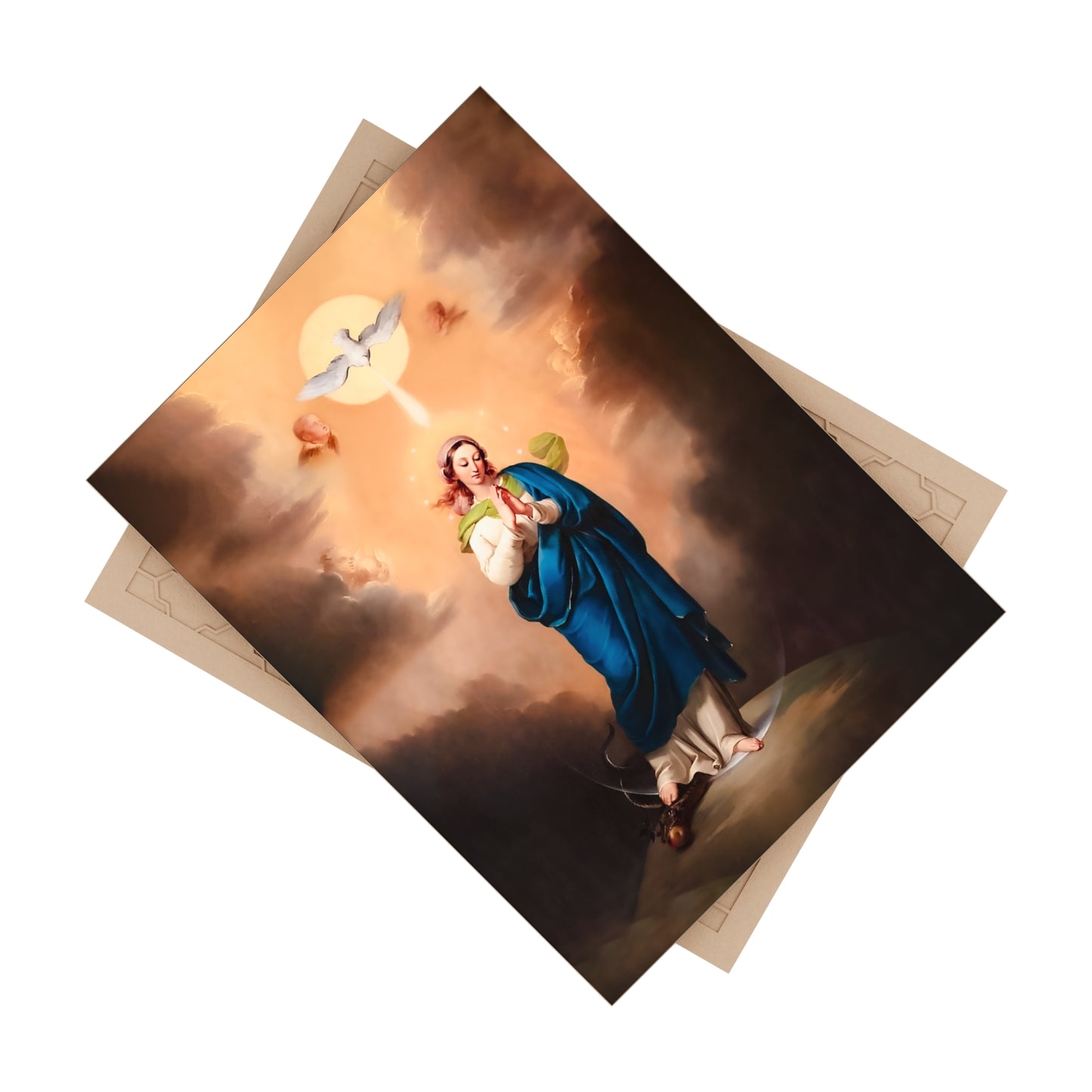 Our Lady, the Immaculate Conception Ceramic Icon Tile Size 6"x8"