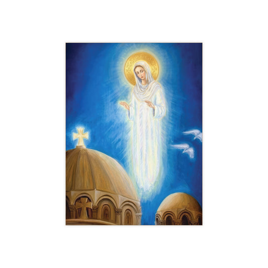 Our Lady of Zeitoun Ceramic Devotional Tile (6×8 inches) Cairo, Egypt