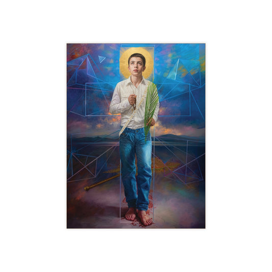 Saint José Sánchez del Río - Devotional Ceramic Icon Tile (6×8 inches)