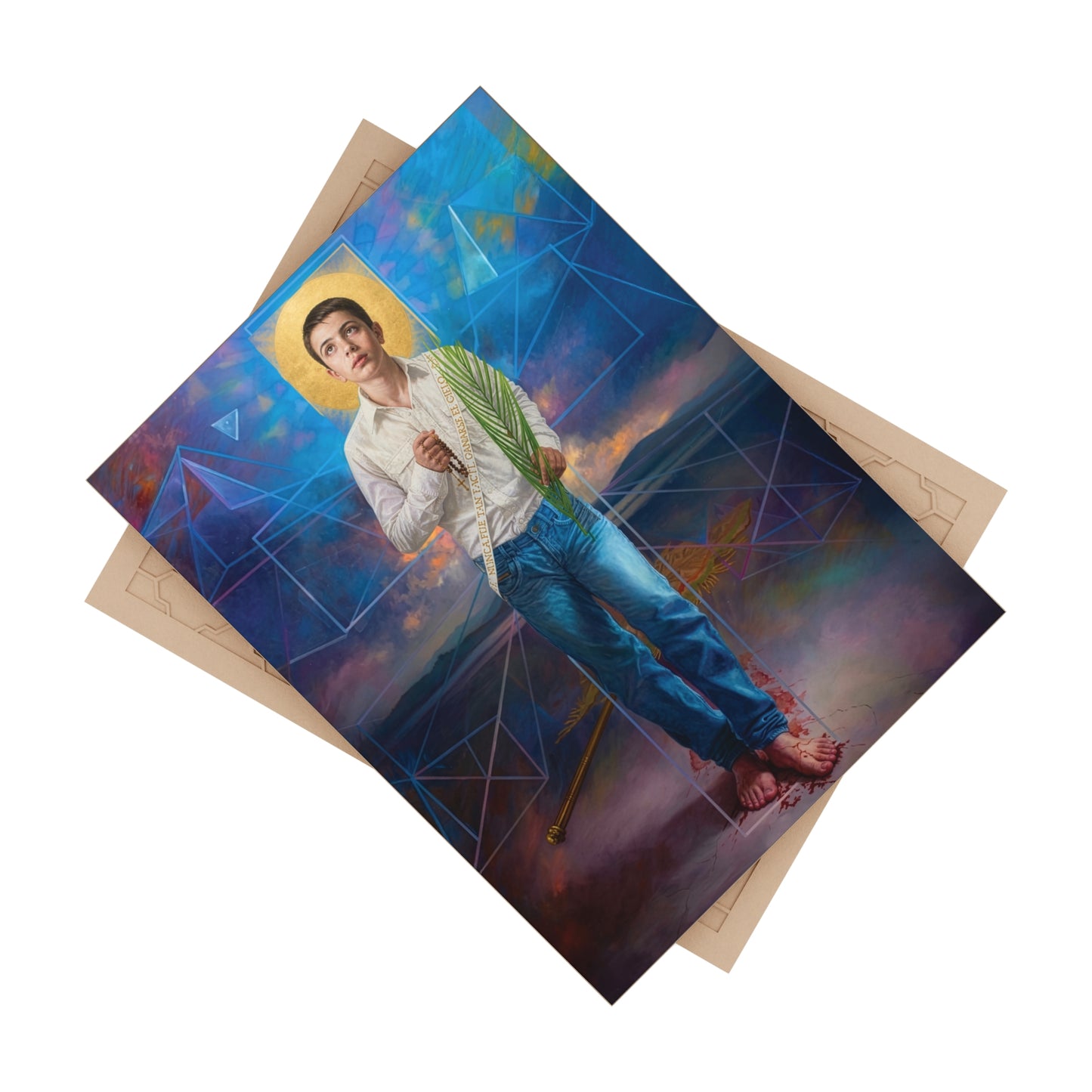 Saint José Sánchez del Río - Devotional Ceramic Icon Tile (6×8 inches)