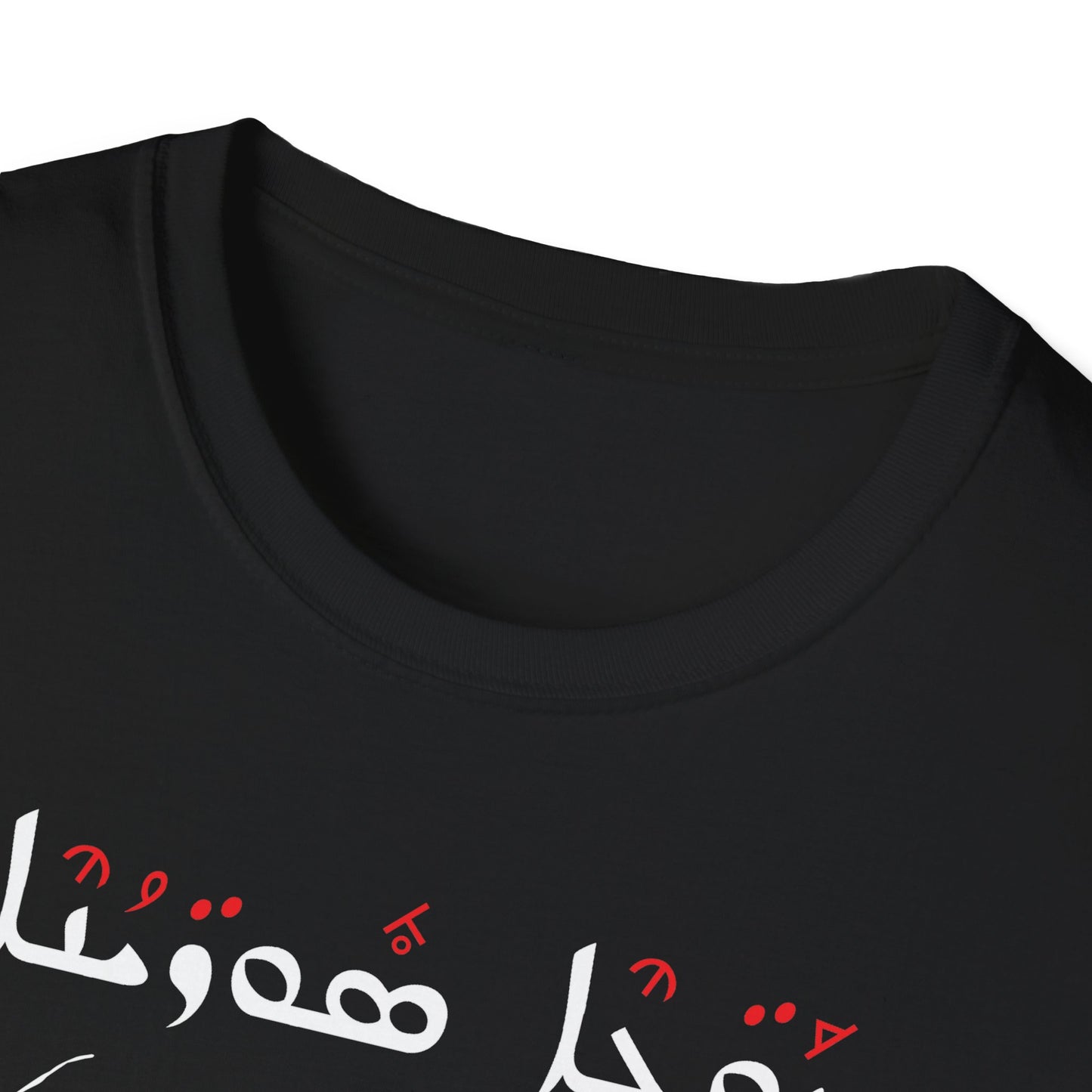 Abgad Syriac Alphabet and Vowels - Aramaic Unisex Softstyle T-Shirt