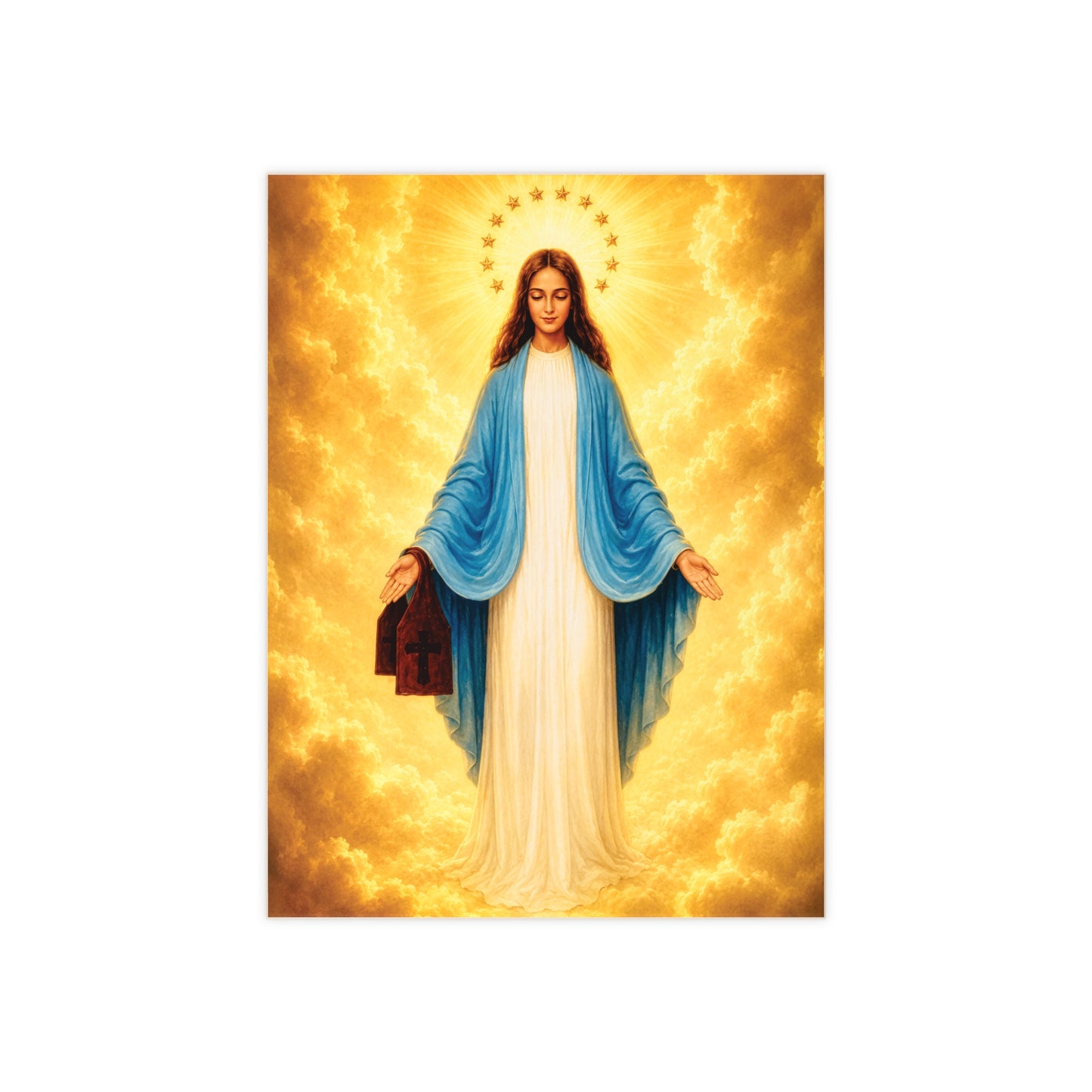 Our Lady of Mount Carmel of Garabandal Ceramic Devotional Tile (6×8 inches) Spain