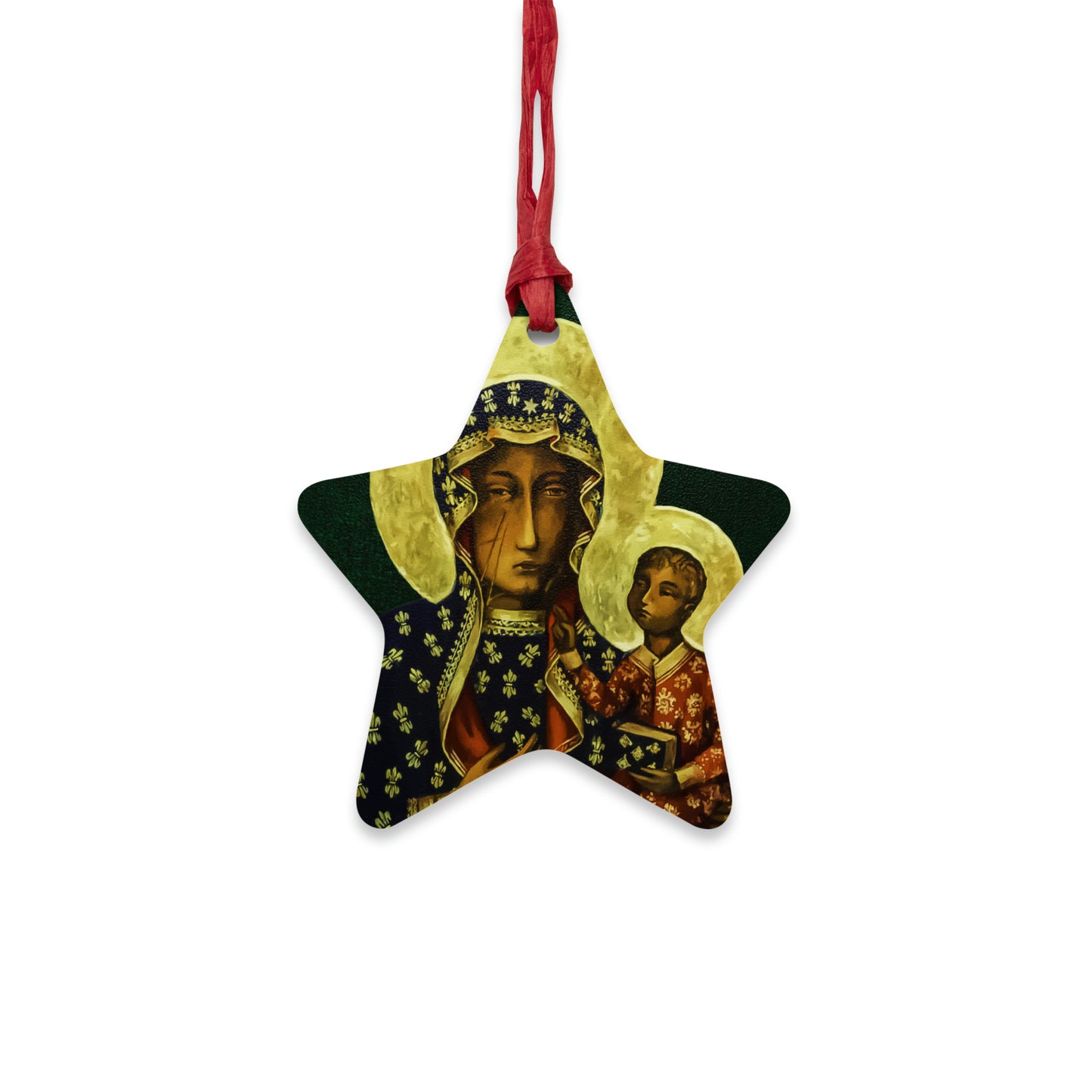 Black Madonna of Częstochowa - Wooden #Christmas #Ornaments