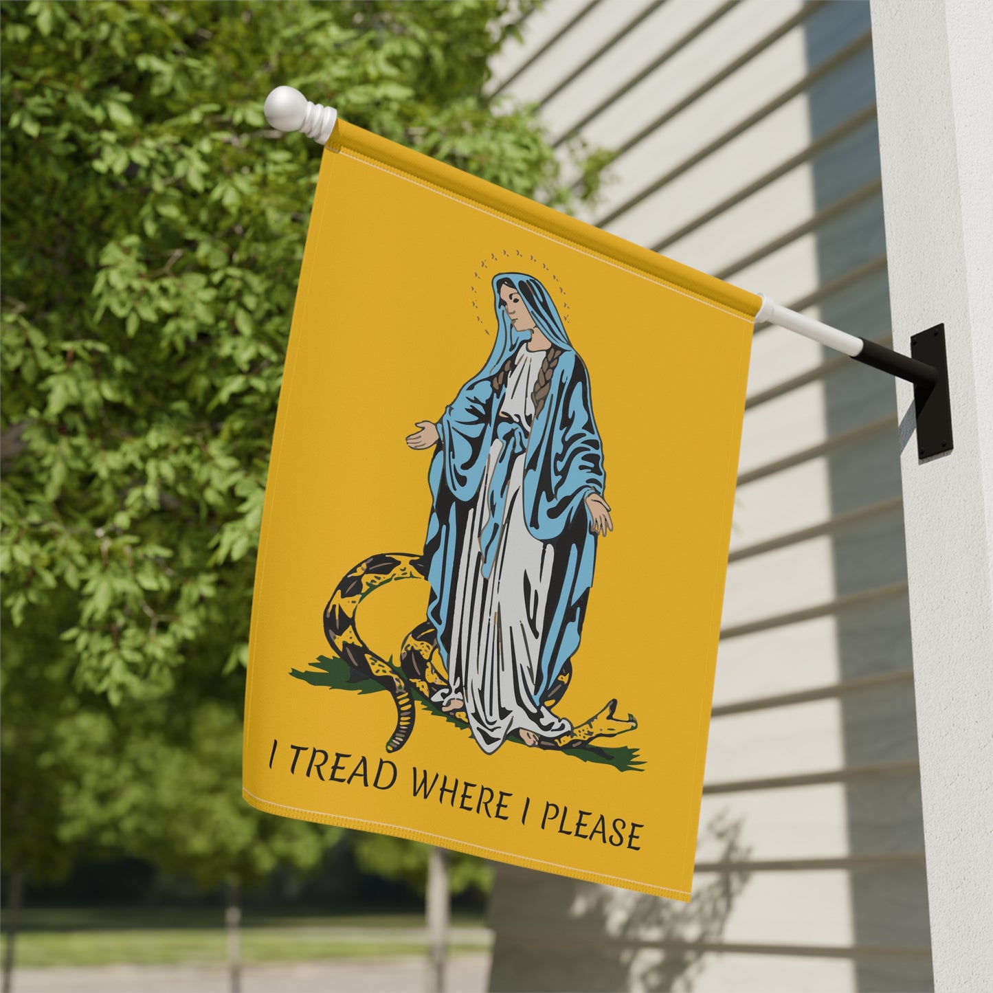 I tread where I please - Garden & House Banner