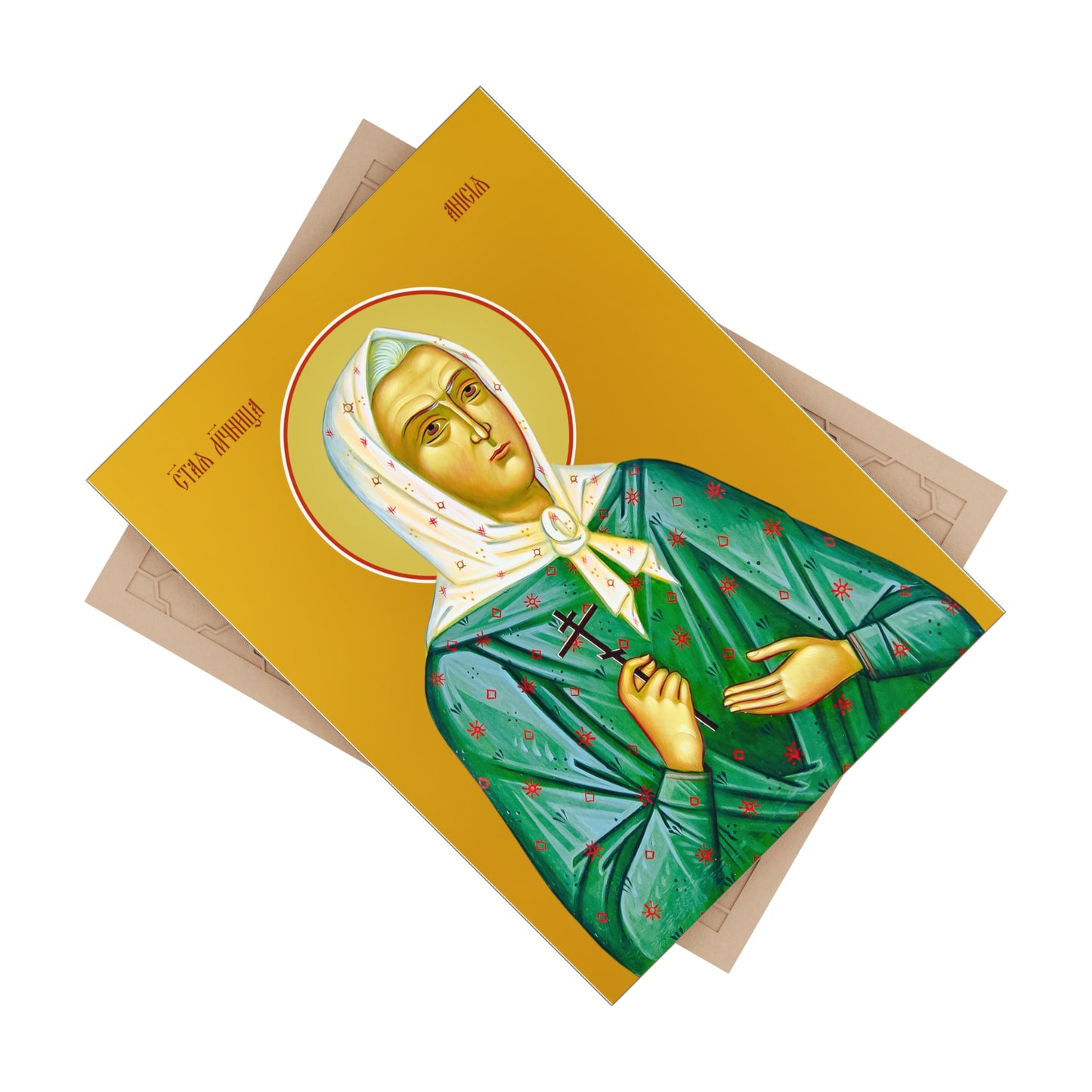 Anisia Maslanova, martyr Ceramic Icon Tile Size 6" × 8"