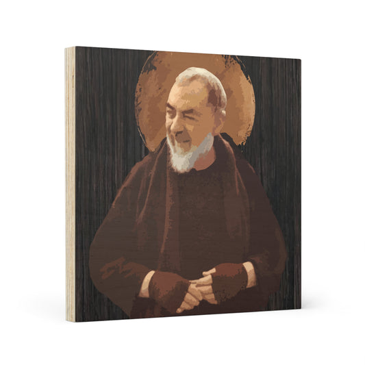 Saint Padre Pio of Pietrelcina #WoodCanvas