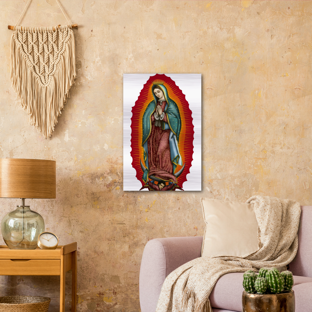 Nuestra Señora Virgen de Guadalupe - Brushed #AluminumIcon #MetallicIcon #Icon