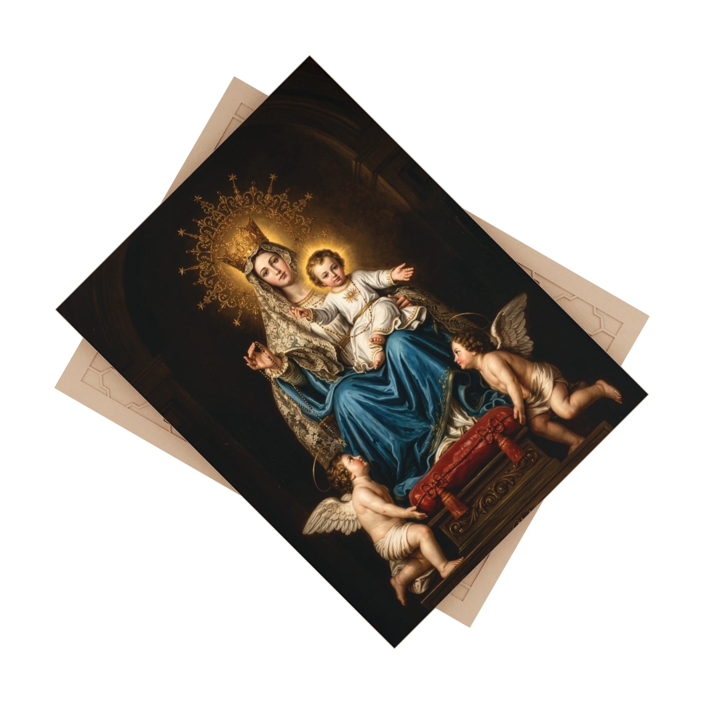 Our Lady of Arabia Devotional Ceramic Icon Tile (6×8 inches)