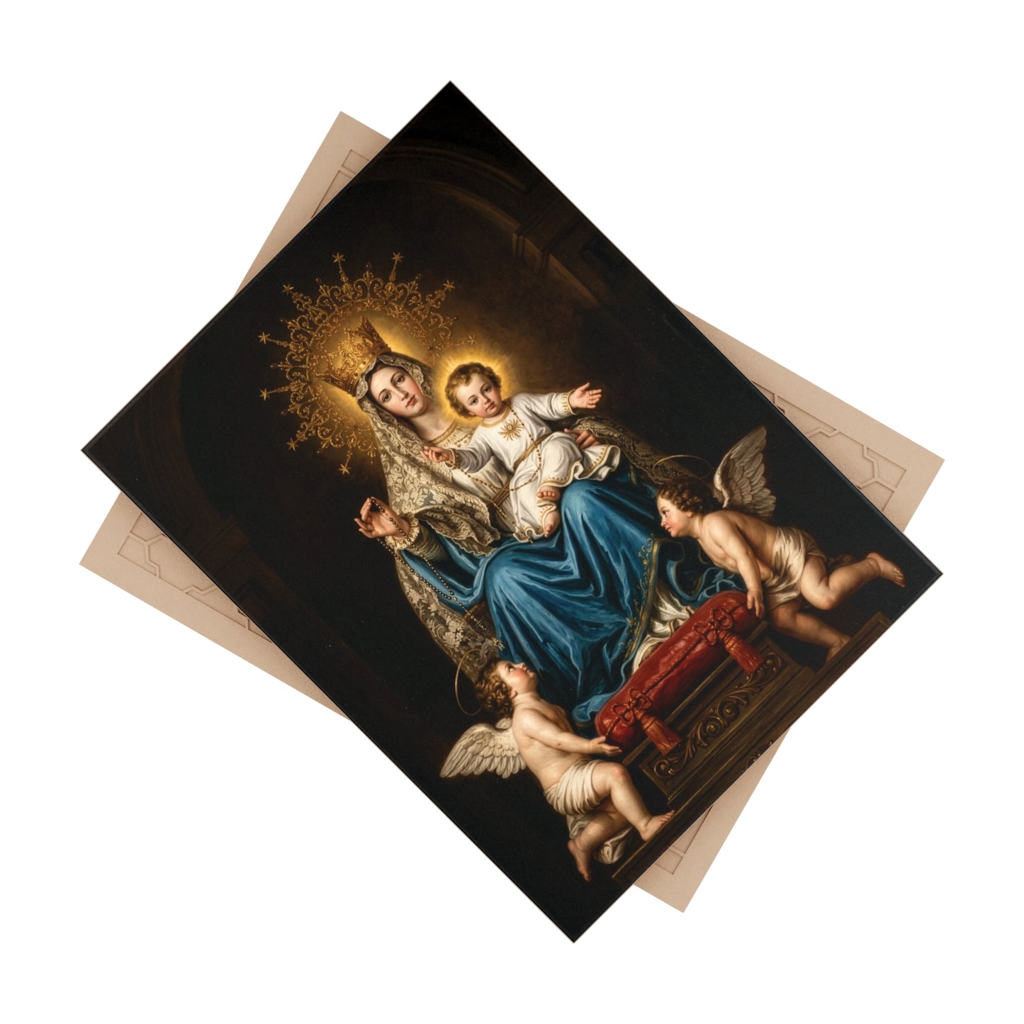 Our Lady of Arabia Devotional Ceramic Icon Tile (6×8 inches)