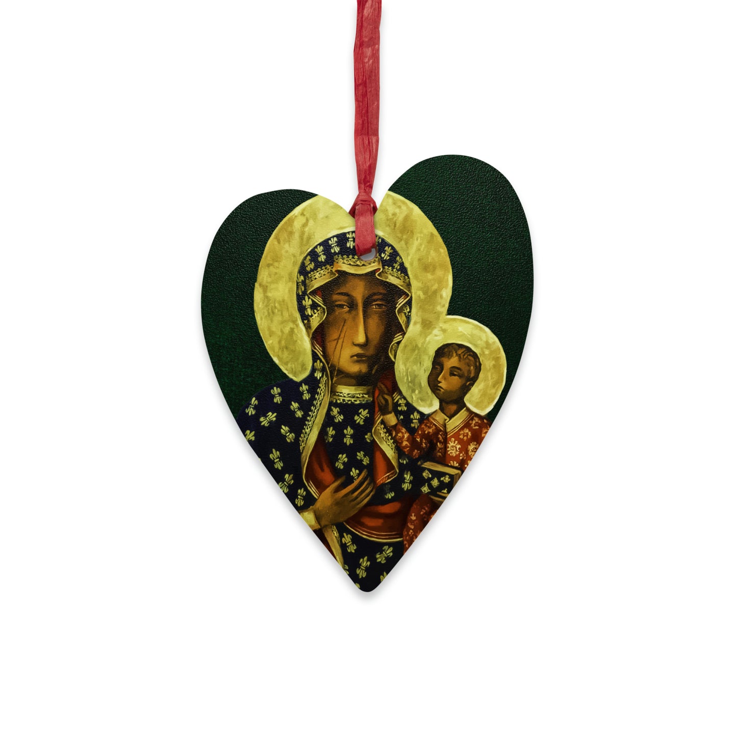 Black Madonna of Częstochowa - Wooden #Christmas #Ornaments