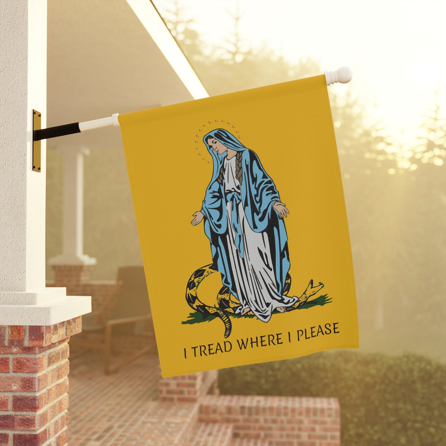 I tread where I please - Garden & House Banner