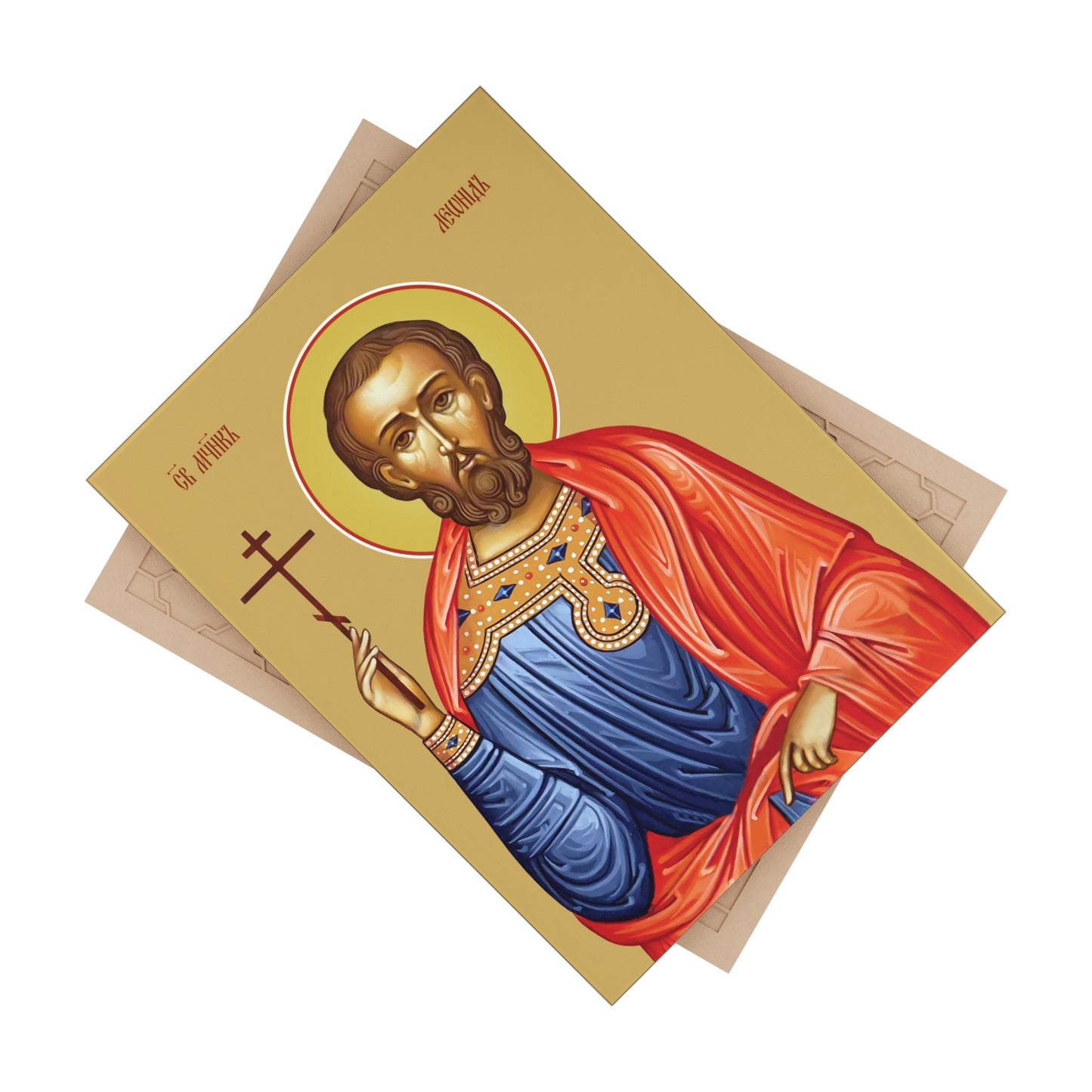St Leonides of Alexandria, the martyr Ceramic Icon 6"x8"