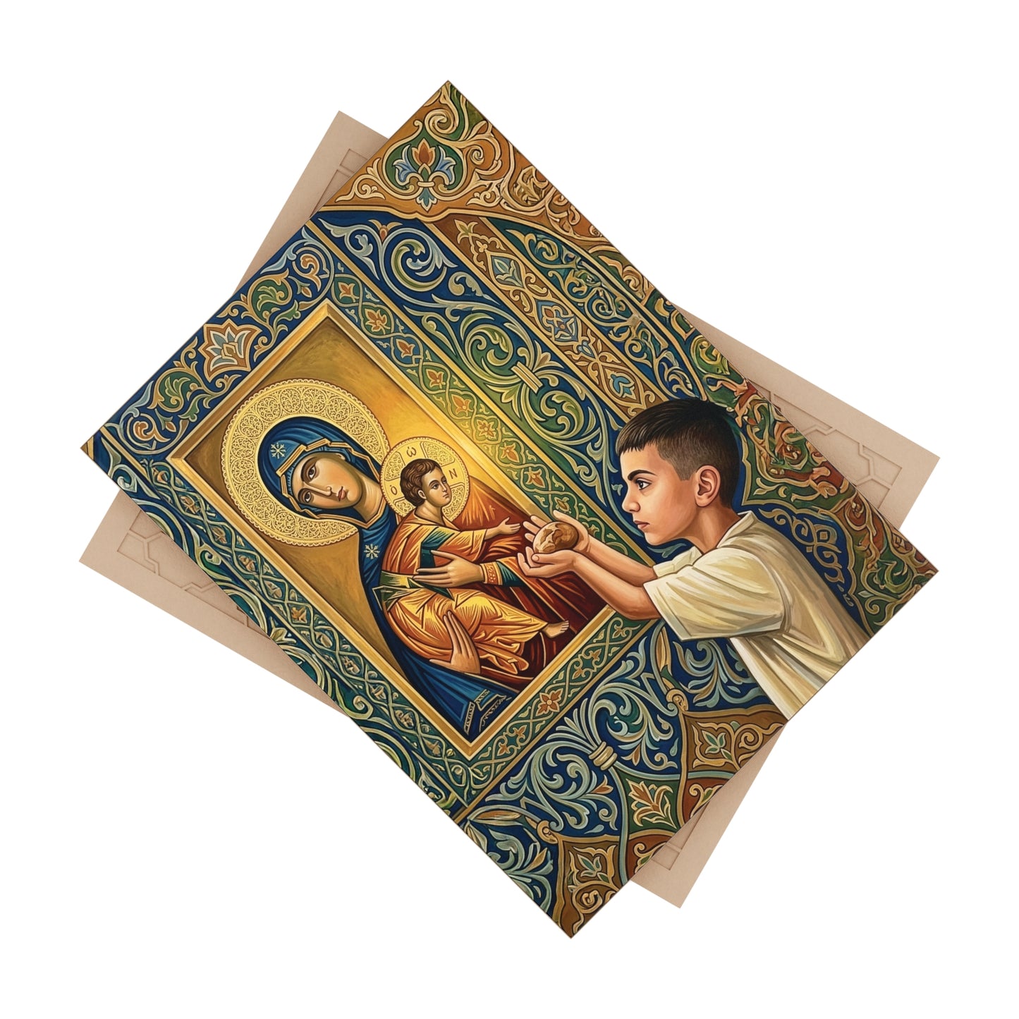 Bread of Life Sacred Devotional Ceramic Tile (6×8 inches)