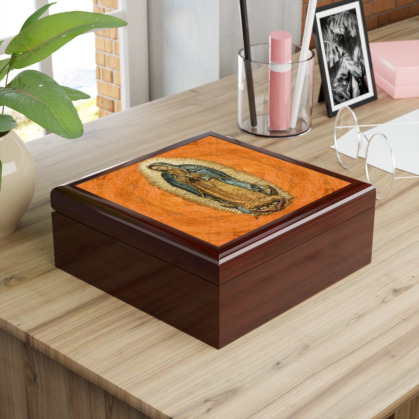 Our Lady of Guadalupe #ReliquaryBox #JewelryBox