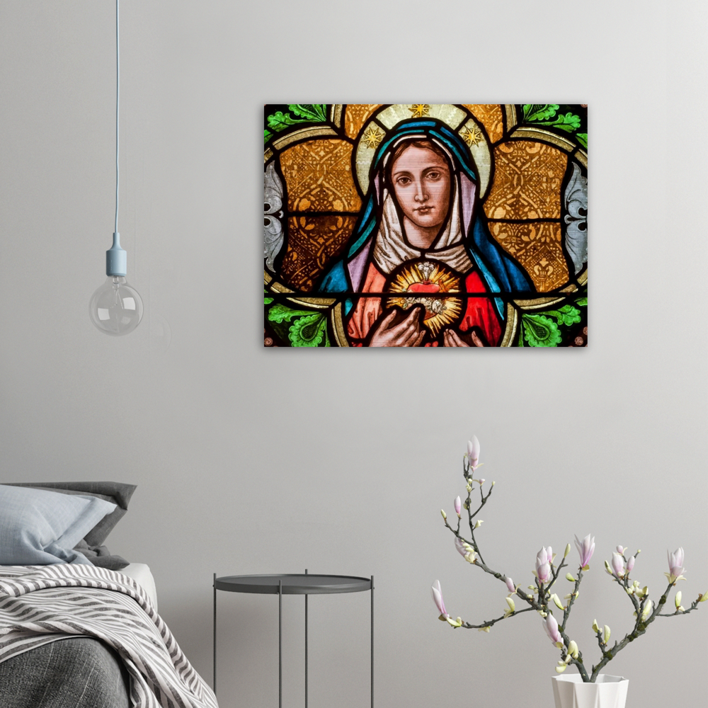 The triumph of the Immaculate Heart of Mary ✠ Brushed #Aluminum #MetallicIcon #AluminumPrint