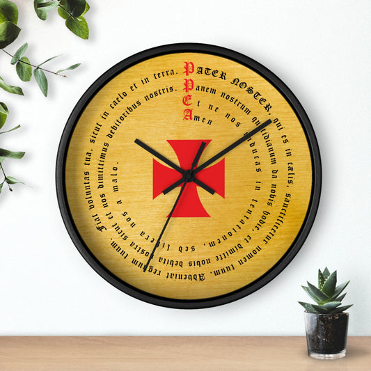 Lord's Prayer (Our Father) in Latin #PaterNoster #WallClock