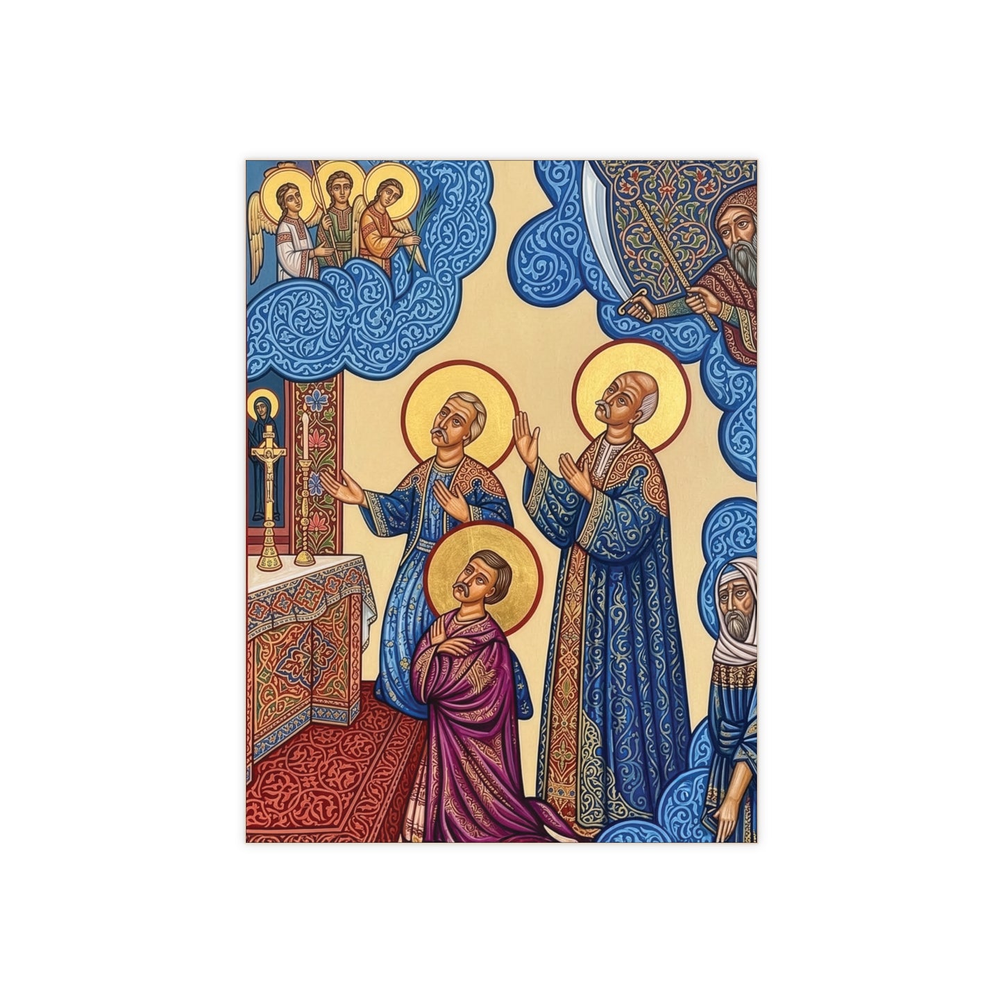 The Massabki Brothers Ceramic Devotional Icon Tile (6×8 inches)