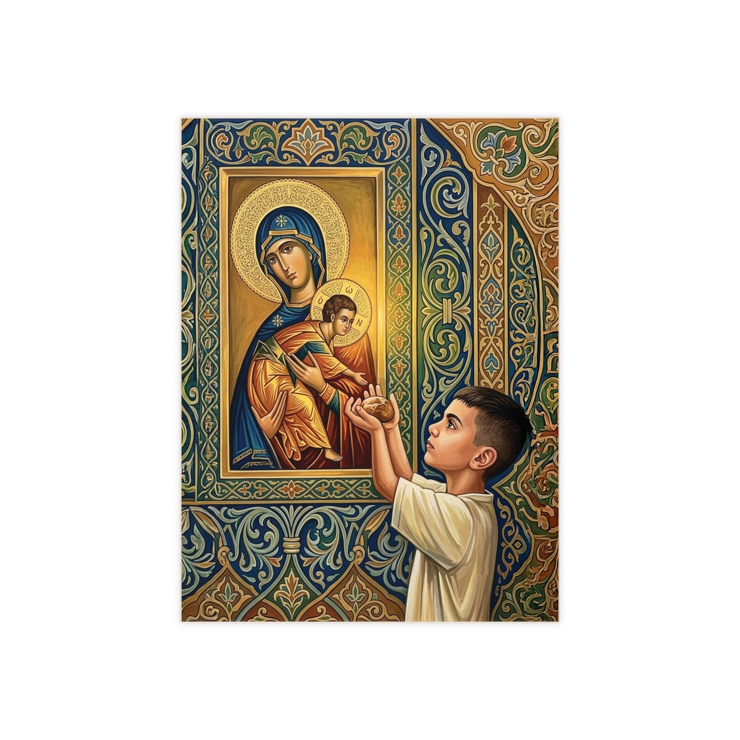 Bread of Life Sacred Devotional Ceramic Tile (6×8 inches)