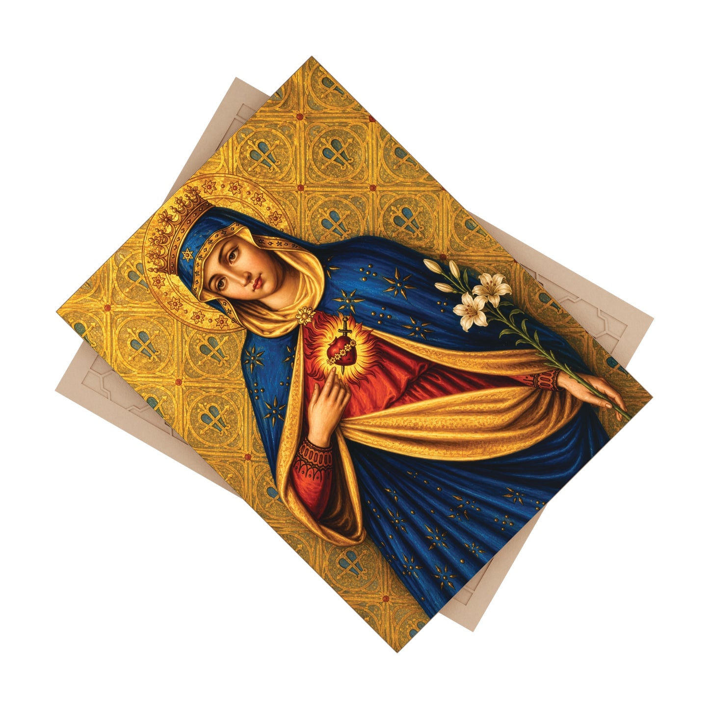 Sorrowful Immaculate Heart Devotional Ceramic Tile (6×8 inches)