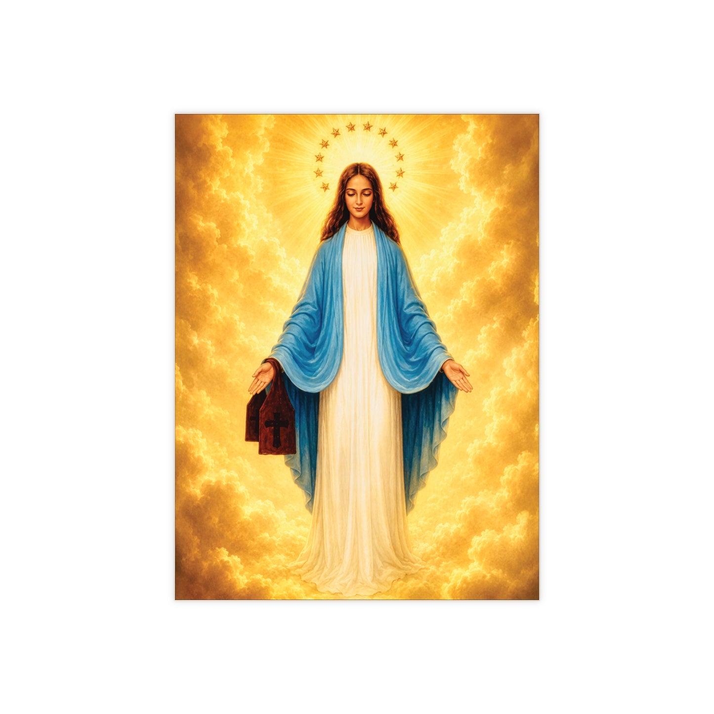 Our Lady of Mount Carmel of Garabandal Ceramic Devotional Tile (6×8 inches) Spain