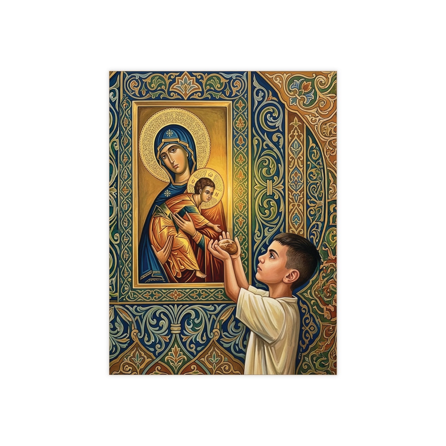 Bread of Life Sacred Devotional Ceramic Tile (6×8 inches)