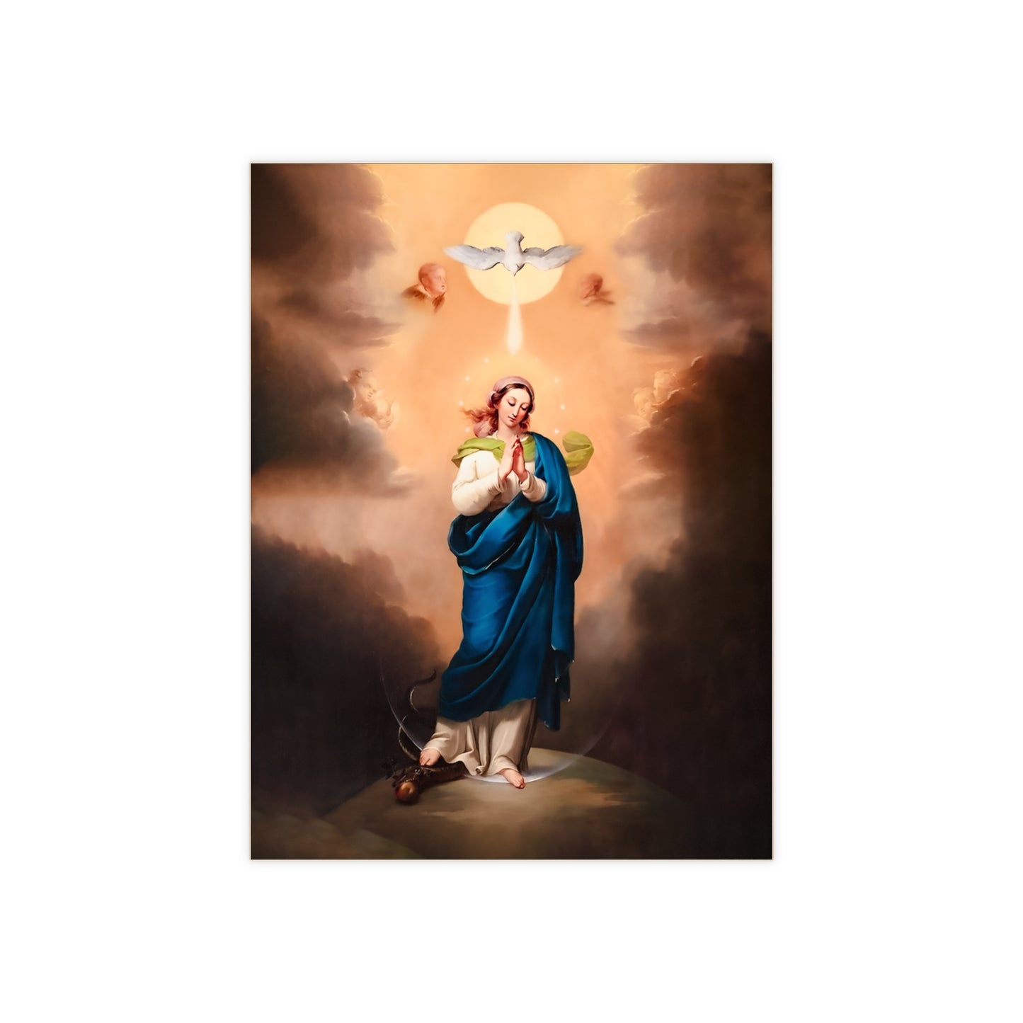 Our Lady, the Immaculate Conception Ceramic Icon Tile Size 6"x8"