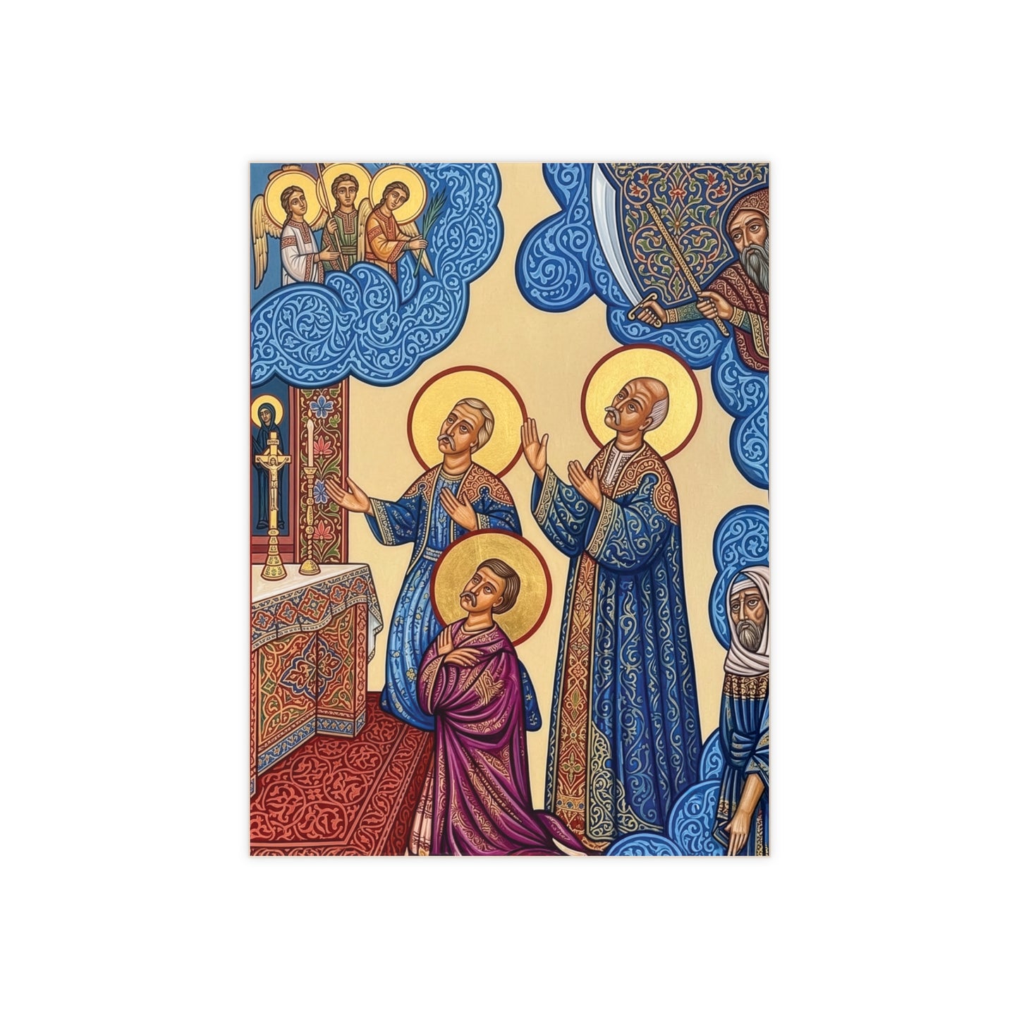 The Massabki Brothers Ceramic Devotional Icon Tile (6×8 inches)
