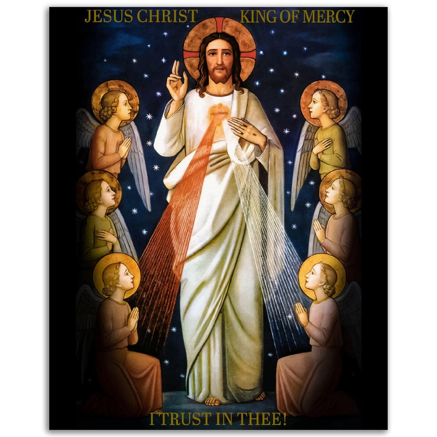 Jesus Christ King of Mercy ✠ Museum-Quality Matte Paper Poster