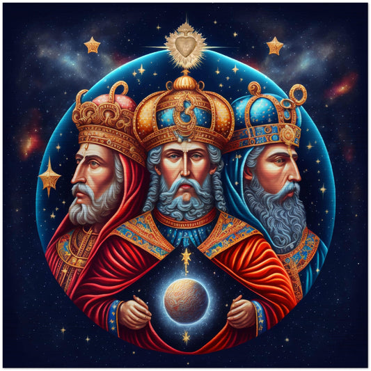 Epiphany - Three Kings ✠ Brushed Aluminum Icon
