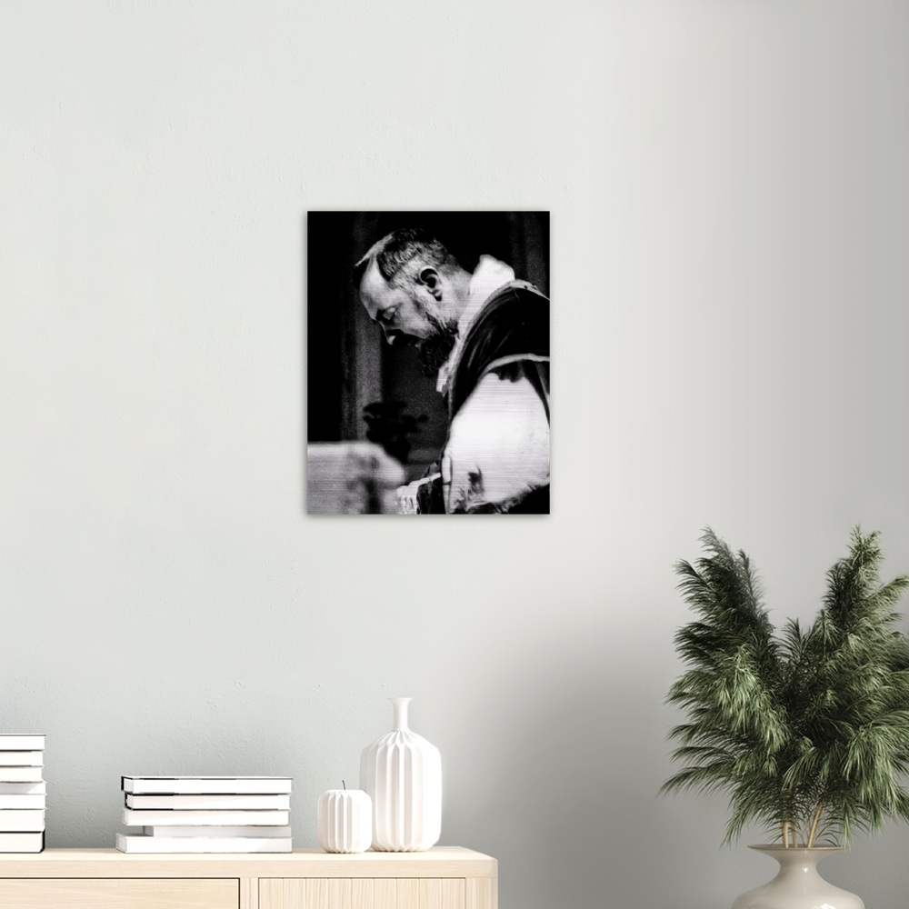 St Padre Pio ✠ Brushed Aluminum Print