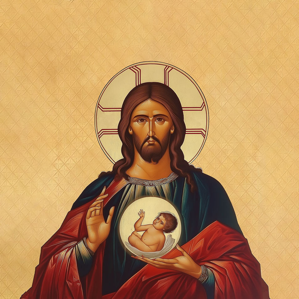 Pearl Print - Christ, Creator of Life Icon Pro-Life