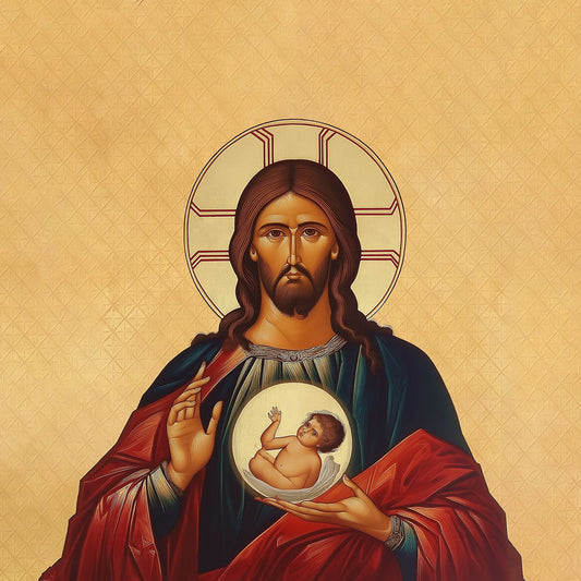 Pearl Print - Christ, Creator of Life Icon Pro-Life