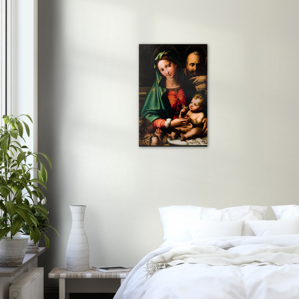 Holy Family with Infant St John the Baptist ✠ Brushed #Aluminum #AluminumPrint