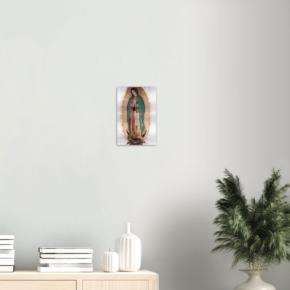 Our Lady of Guadalupe ✠ Brushed #Aluminum #MetallicIcon #AluminumPrint