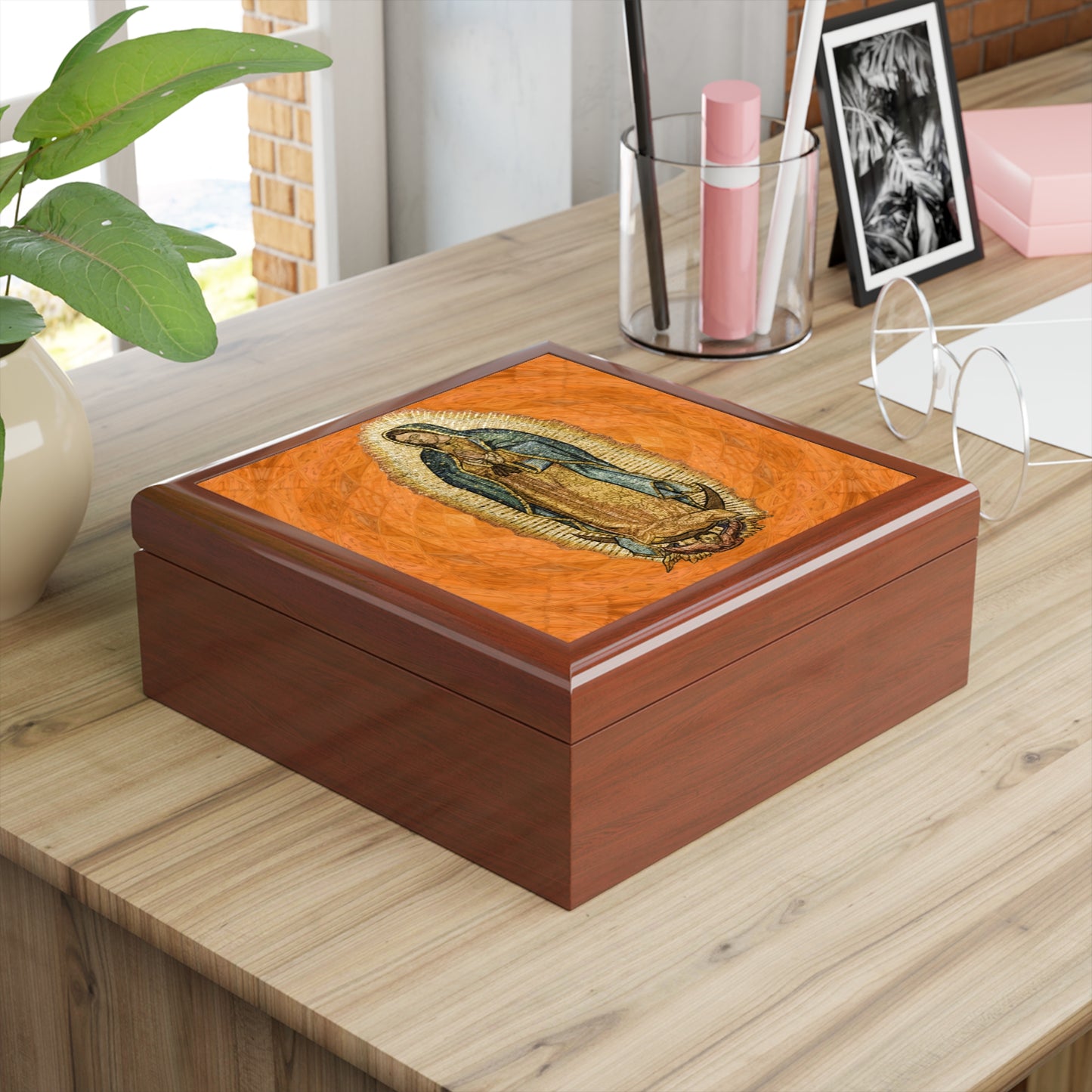 Our Lady of Guadalupe #ReliquaryBox #JewelryBox