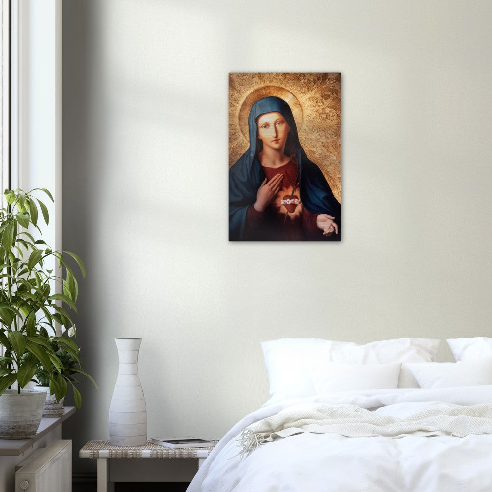 Immaculate Heart of Mary Brushed Aluminum Print