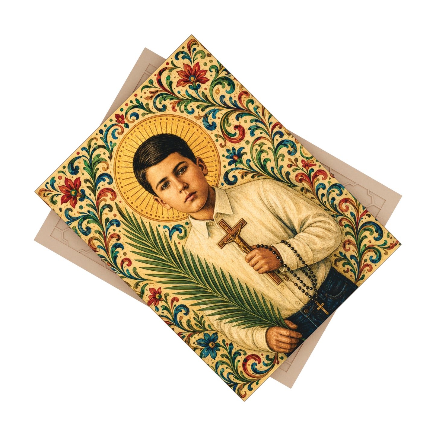 St. José Sánchez del Río Ceramic Devotional Icon Tile (6×8 inches)