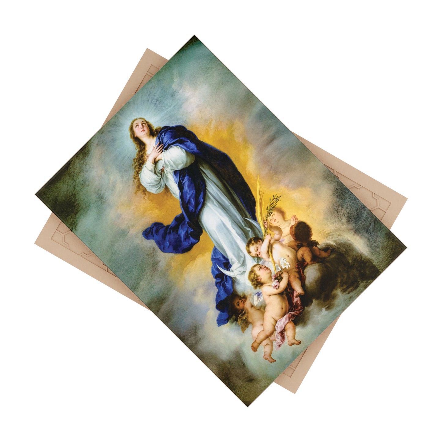 La Inmaculada de Aranjuez – Sacred Art Ceramic Icon Tile (6×8 inches) Virgin Mary Immaculate Conception patroness of the United States
