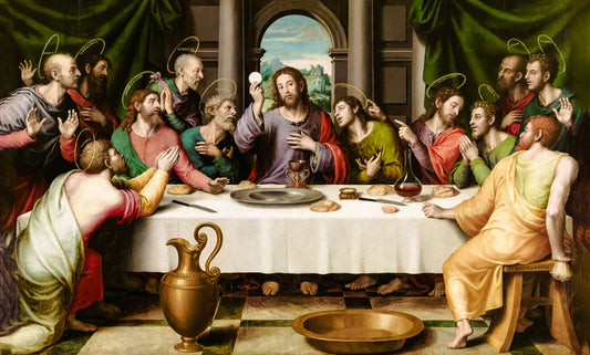 The Last Supper - Juan de Juanes Wood Icon Plaque
