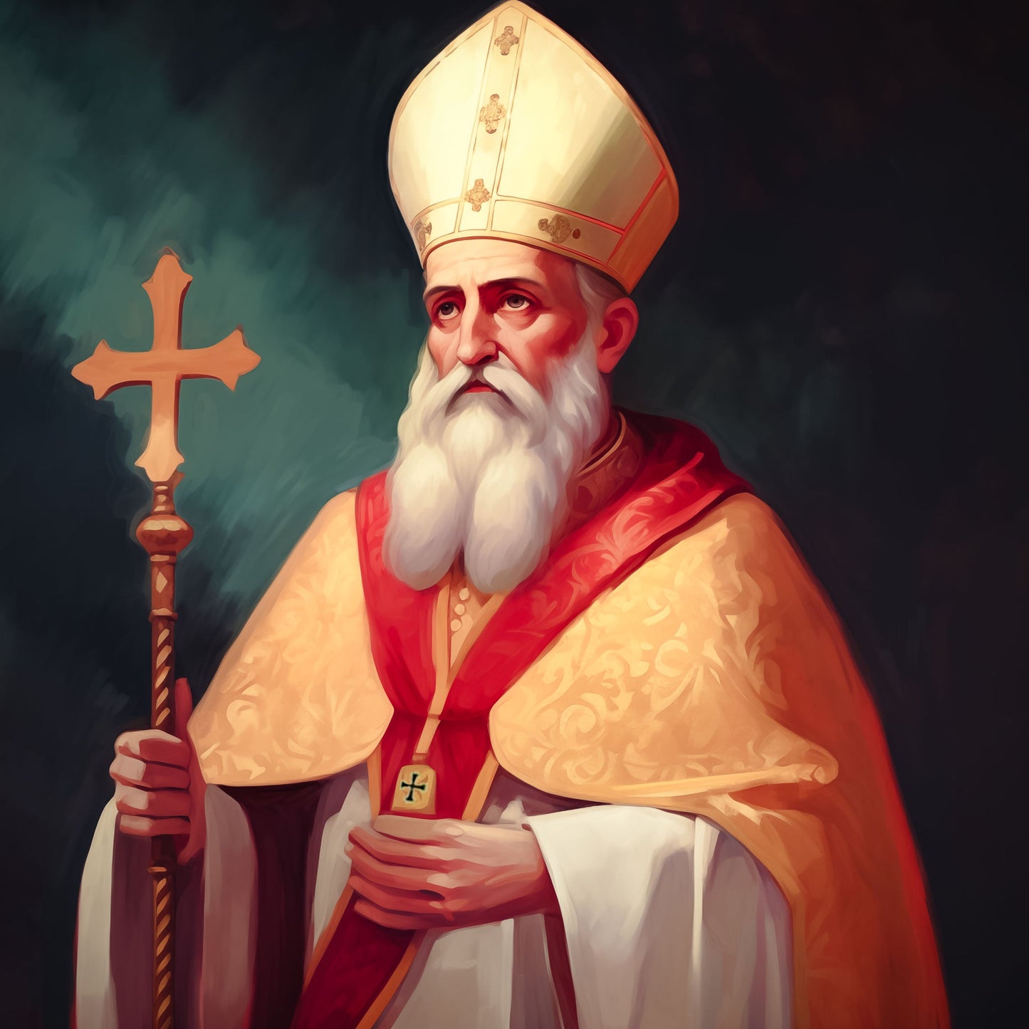 Pearl Print - Patriarch Estefan Duwayhi Icon “The Saint of the Patriarchs,” “The Father of Maronite History,”