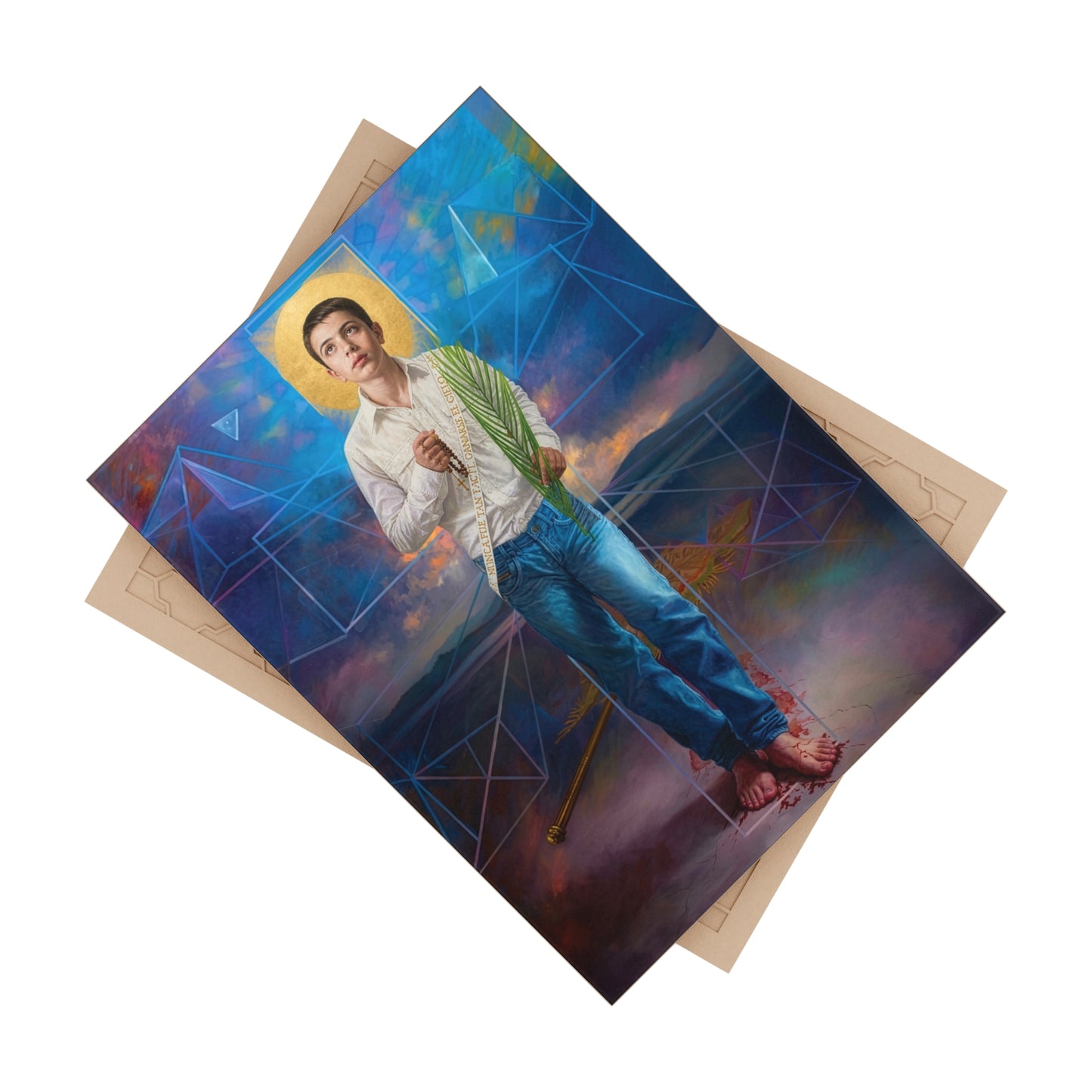 Saint José Sánchez del Río - Devotional Ceramic Icon Tile (6×8 inches)