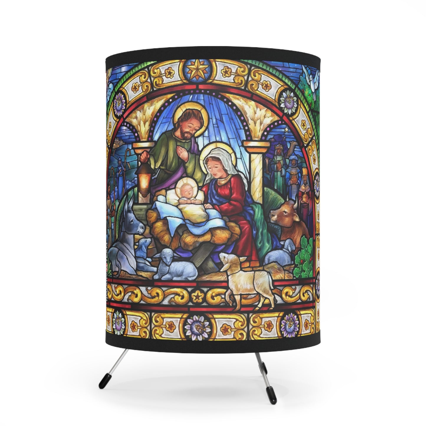 Holy Family Nativity - Tripod #Lamp #Christmas