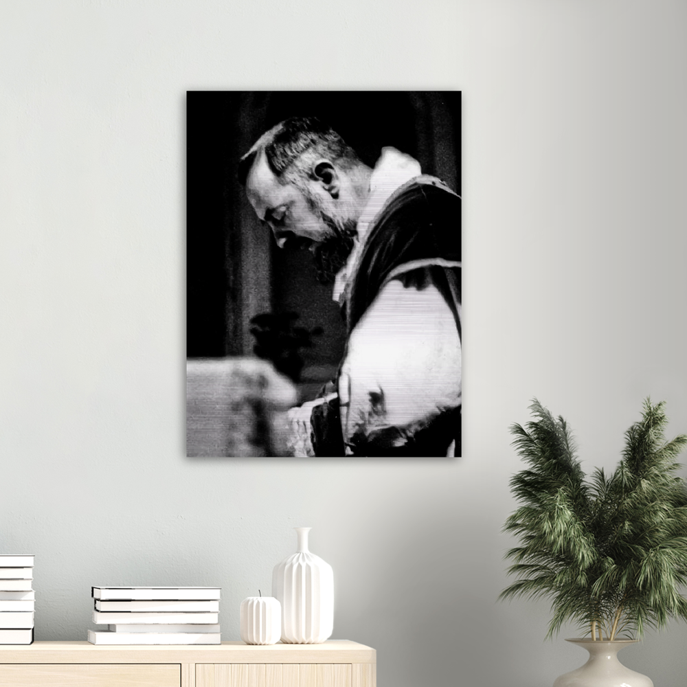 St Padre Pio ✠ Brushed Aluminum Print