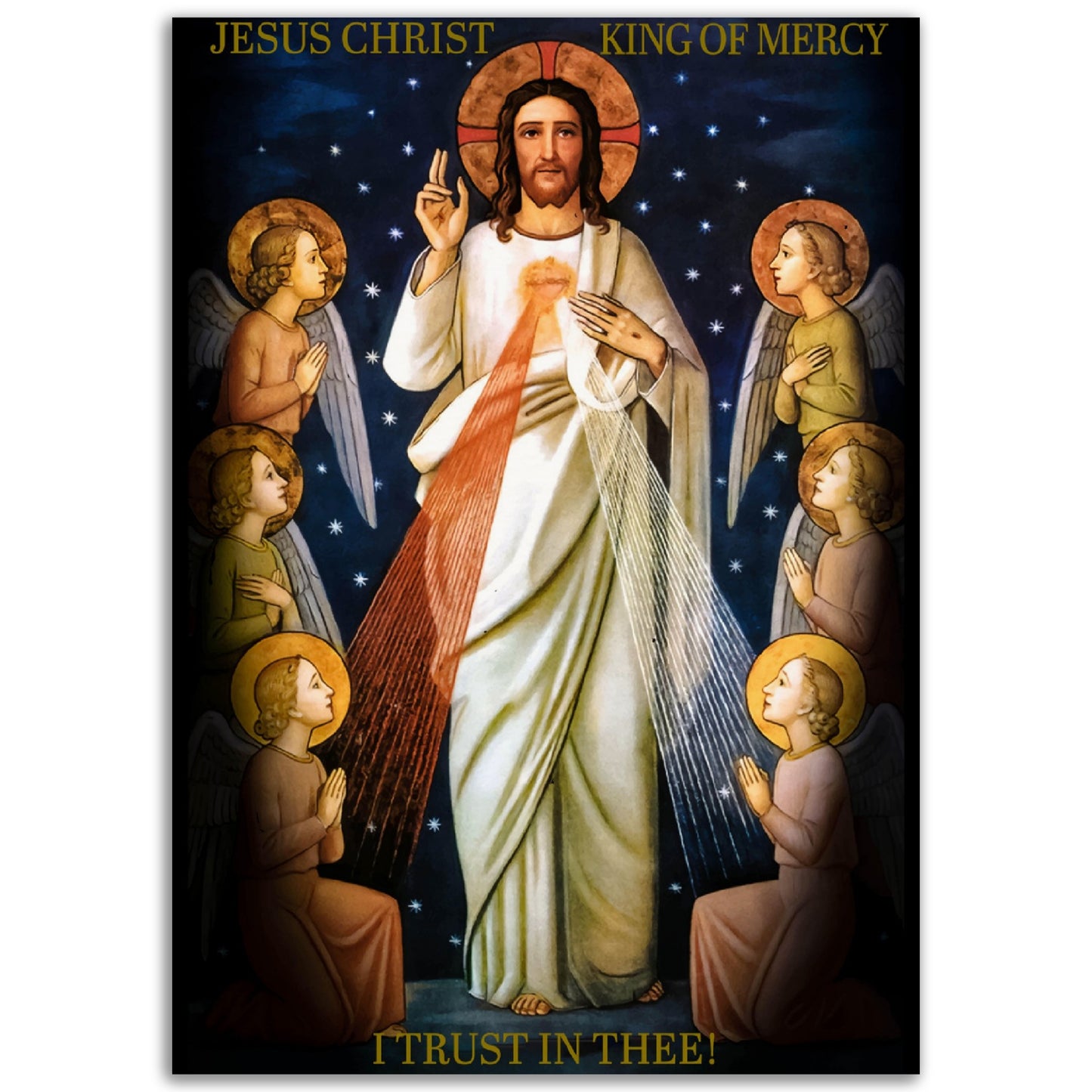 Jesus Christ King of Mercy ✠ Museum-Quality Matte Paper Poster