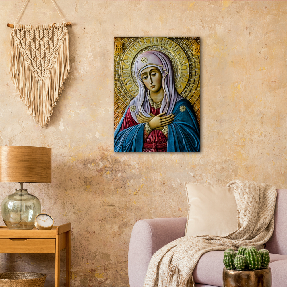 Virgin of Tenderness - Brushed Aluminum Print