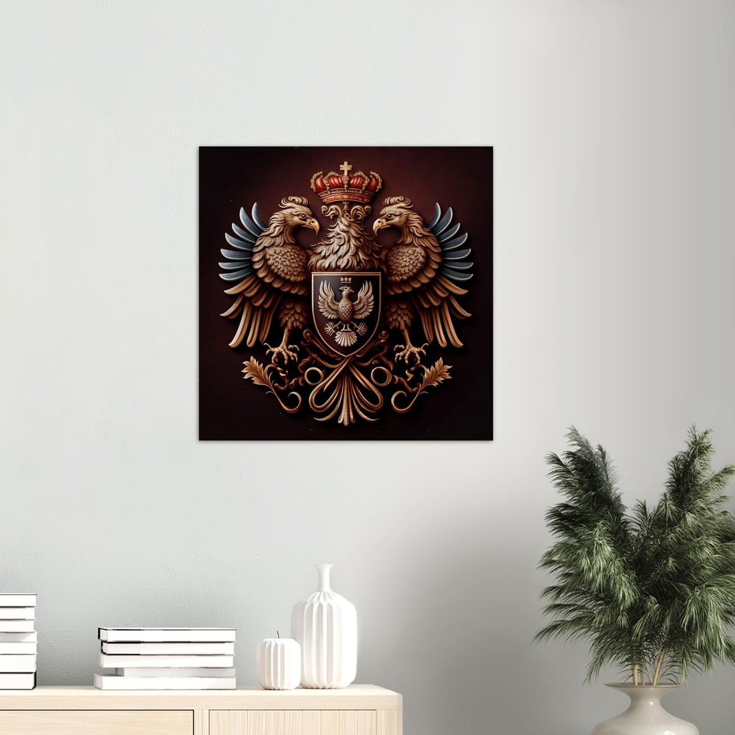 Double-headed eagle ✠ Brushed Aluminum Icon