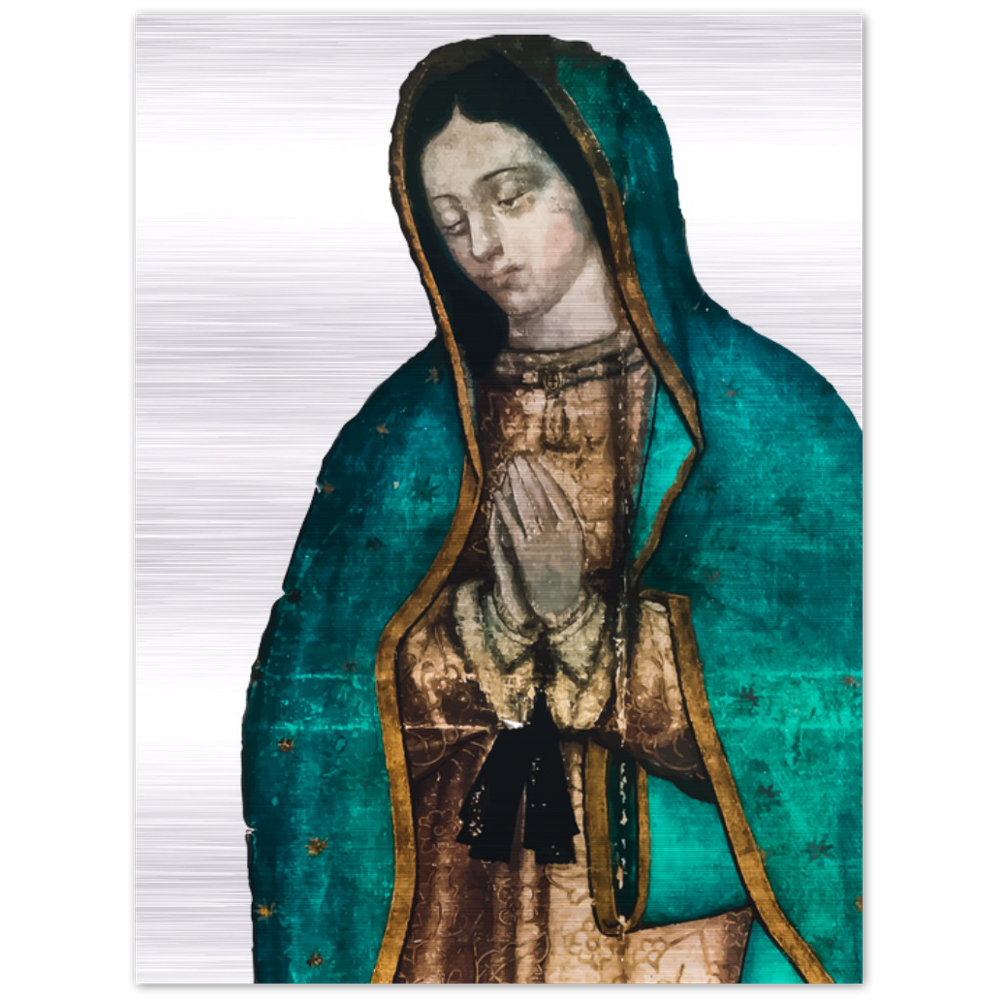 Our Lady Of Guadalupe - Brushed #AluminumIcon #MetallicIcon #Icon