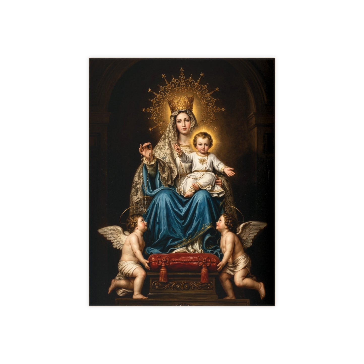 Our Lady of Arabia Devotional Ceramic Icon Tile (6×8 inches)